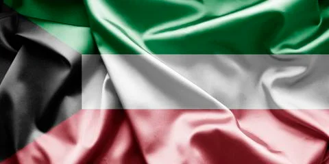 Flag of kuwait Stock Illustration
