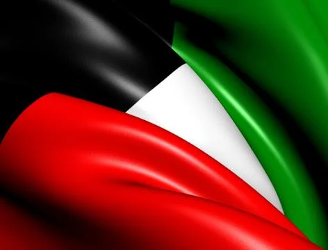 Flag of kuwait Stock Illustration
