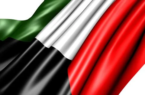 Flag of kuwait Stock Illustration