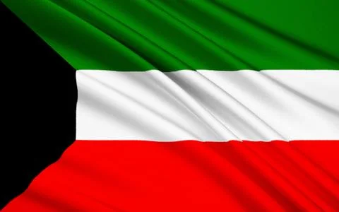 Flag of Kuwait Stock Illustration