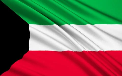 Flag of Kuwait Stock Illustration