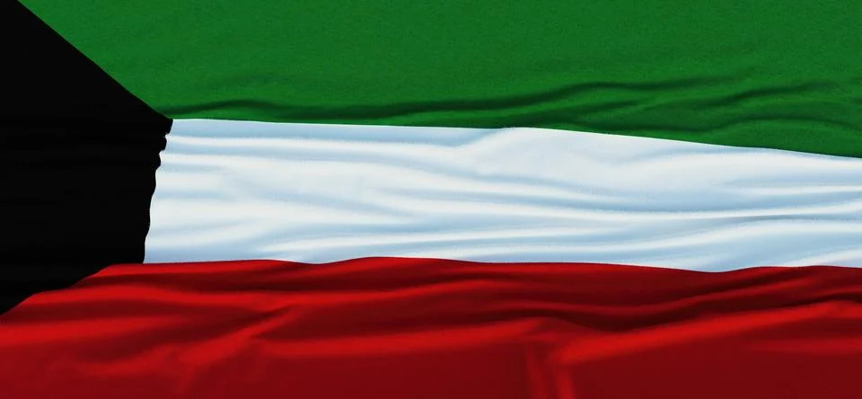 Flag of Kuwait Stock Illustration