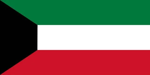 Flag of Kuwait Stock Illustration
