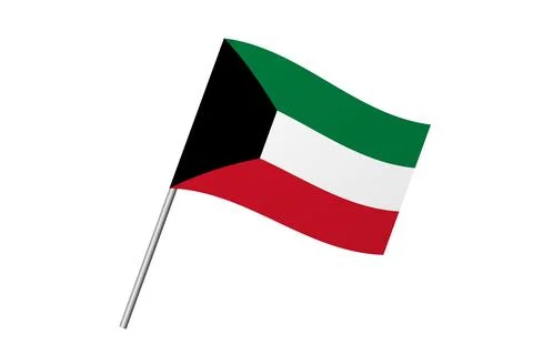 Flag of Kuwait Stock Illustration