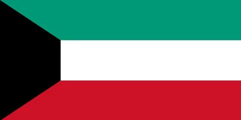 Flag of Kuwait. Kuwait state symbol. flag. Asian country Illustrazione stock