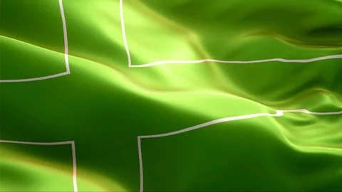 Flag of Ladonia waving in the wind. Stock Footage 129276449