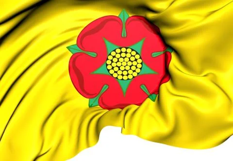 Flag of lancashire Illustrazione stock