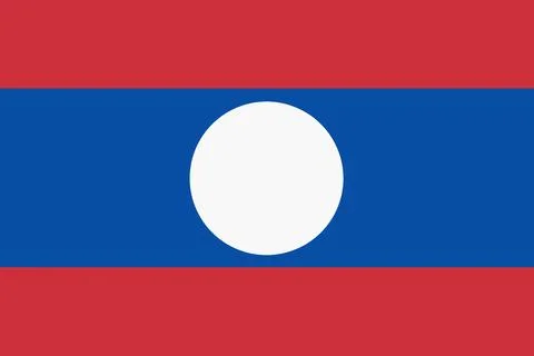 Flag of Laos background illustration large file Stock Illustration