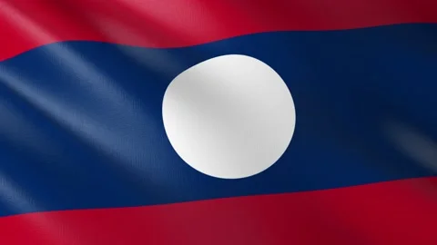 Flag of Laos Stock Footage 151433528