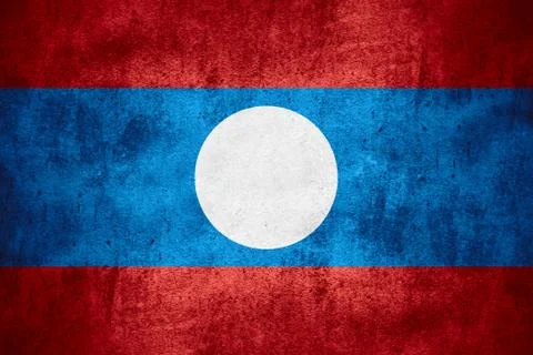 Flag of Laos Illustrazione stock