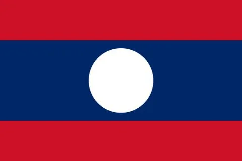 Flag of Laos Vector illustration Stock-Illustration