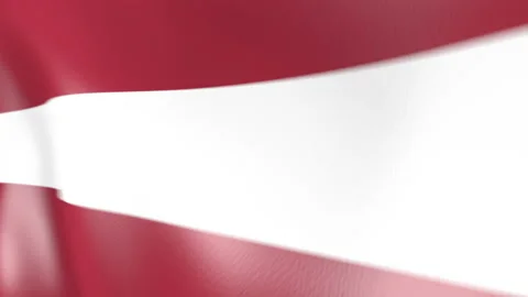 The flag of Latvia flutters in the wind. 3d animation Vídeo Stock 163989154