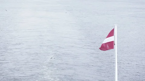 Flag of Latvia Stock-Footage 41655729