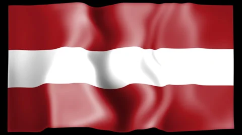 Flag of Latvia Stock Footage 46652062