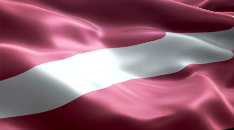 Flag Latvia Video stock 47750484