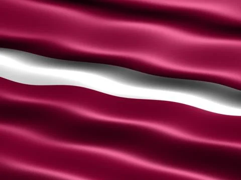 Flag of latvia Stock Illustration