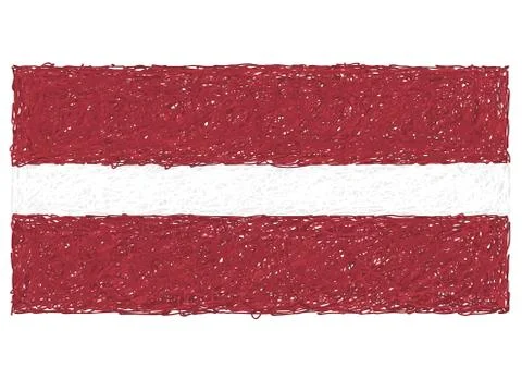 Flag of latvia Stock Illustration