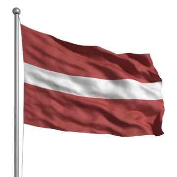 Flag of latvia Stock Illustration
