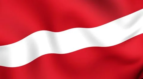 Flag of latvia Stock Illustration