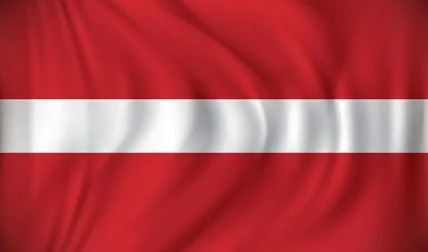 Flag of Latvia Stock Illustration