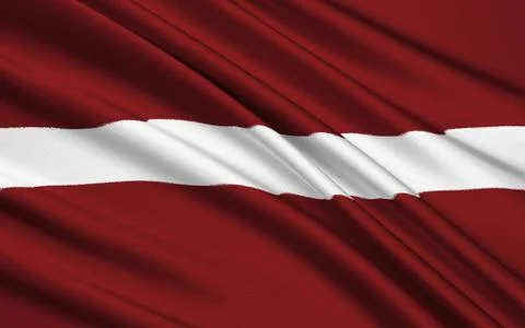 Flag of Latvia Stock Illustration