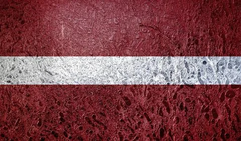 Flag of Latvia Illustrazione stock