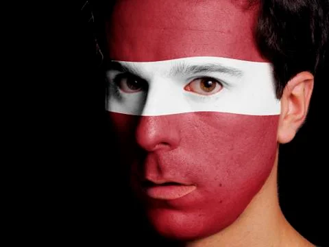 Flag of latvia Stock Photos