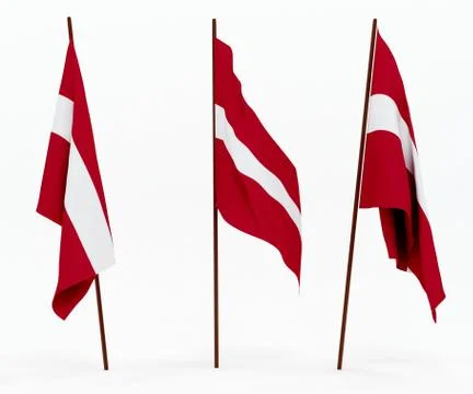 Flag of Latvia Stock Photos