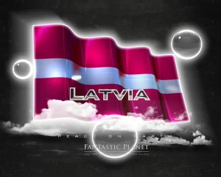 Flag Latvia quality designer flag Stock Illustration