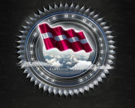Flag Latvia quality designer flag Illustration