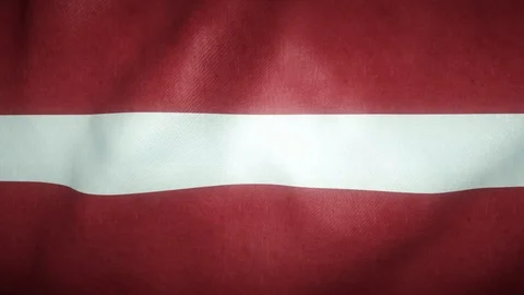 Flag of latvia waving in the wind Stock-Footage 125829618