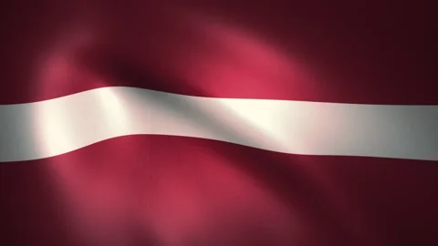 Flag of Latvia Waving in the Wind (LOOP) Stock-Footage 161838834
