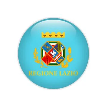 Flag Lazio button Stock-Illustration