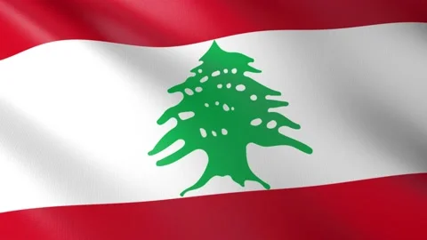 Flag of Lebanon Stock Footage 151433537