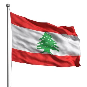 Flag of lebanon Stock Illustration