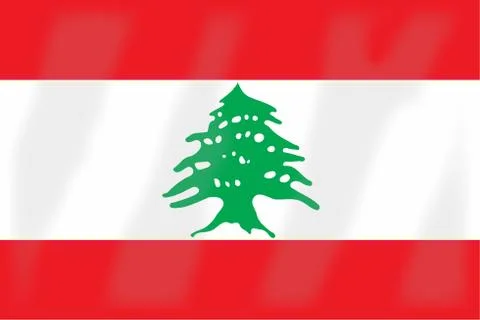 Flag of Lebanon Stock Illustration