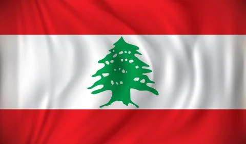 Flag of Lebanon Stock Illustration