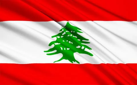 Flag of Lebanon Stock Illustration