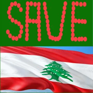 Flag of Lebanon Stock Illustration