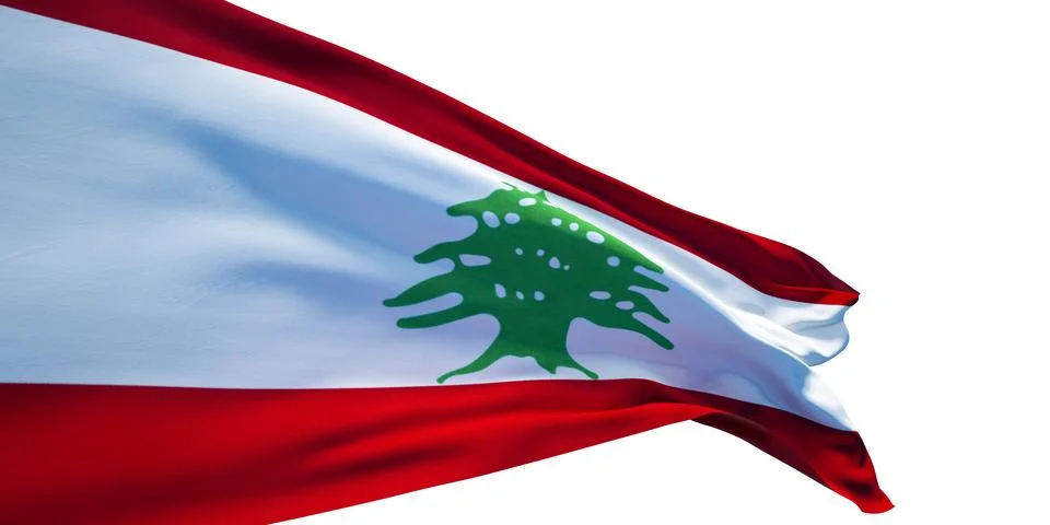 Flag of Lebanon Illustrazione stock