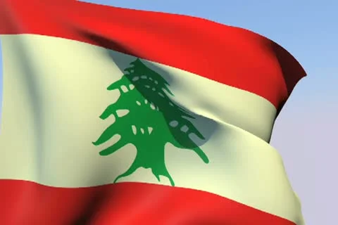 Flag of Lebanon NTSC 스톡 동영상 14492696