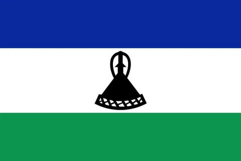 Flag of Lesotho Stock-Illustration