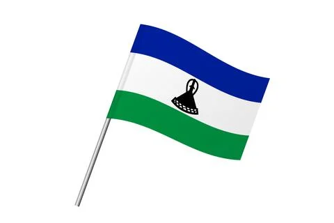 Flag of Lesotho Stock Illustration