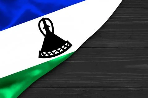 Flag of Lesotho place for text cope space Stock Illustration