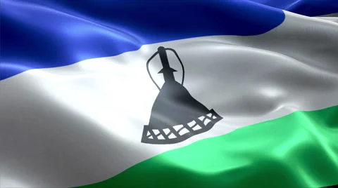 Flag Lesoto Stock Footage 47750747