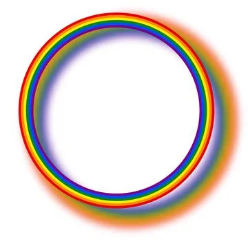 Flag LGBT icon, round frame. Template design, vector illustration. Love wins Stock Illustration