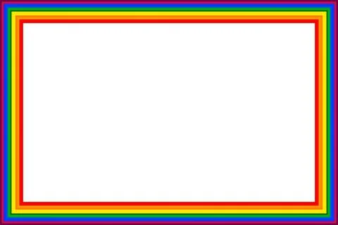 Flag LGBT icon, squared frame. Template design, vector illustration. Love wins Illustrazione stock