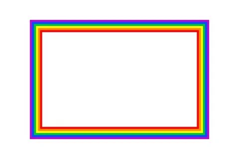 Flag LGBT icon, squared frame. Template design, vector illustration. Love wins Stock-Illustration