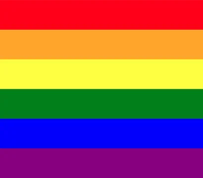Flag, lgbt, rainbow icon. Vector illustration, flat design. Stock Illustration