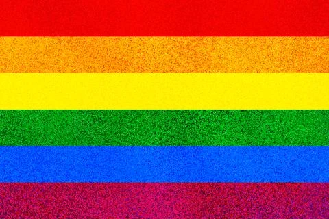 Flag LGBT squared pattern with glitter effect. Template design, vector Stock Illustration